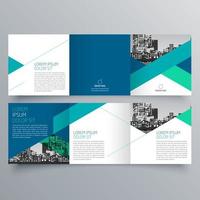 modèle de brochure à trois volets design géométrique minimaliste pour les entreprises et les entreprises. modèle de vecteur de brochure de concept créatif.