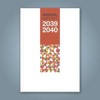 fond de conception de formes géométriques minimales pour l'affiche de dépliant de brochure de couverture de livre de rapport annuel d'entreprise vecteur