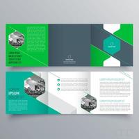 modèle de brochure à trois volets design géométrique minimaliste pour les entreprises et les entreprises. modèle de vecteur de brochure de concept créatif.