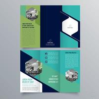 modèle de brochure à trois volets design géométrique minimaliste pour les entreprises et les entreprises. modèle de vecteur de brochure de concept créatif.