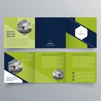 modèle de brochure à trois volets design géométrique minimaliste pour les entreprises et les entreprises. modèle de vecteur de brochure de concept créatif.