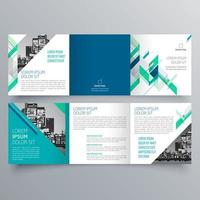 modèle de brochure à trois volets design géométrique minimaliste pour les entreprises et les entreprises. modèle de vecteur de brochure de concept créatif.