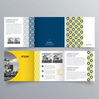 modèle de brochure à trois volets design géométrique minimaliste pour les entreprises et les entreprises. modèle de vecteur de brochure de concept créatif.