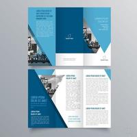 modèle de brochure à trois volets design géométrique minimaliste pour les entreprises et les entreprises. modèle de vecteur de brochure de concept créatif.