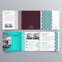 modèle de brochure à trois volets design géométrique minimaliste pour les entreprises et les entreprises. modèle de vecteur de brochure de concept créatif.