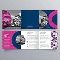 modèle de brochure à trois volets design géométrique minimaliste pour les entreprises et les entreprises. modèle de vecteur de brochure de concept créatif.