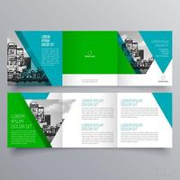 modèle de brochure à trois volets design géométrique minimaliste pour les entreprises et les entreprises. modèle de vecteur de brochure de concept créatif.