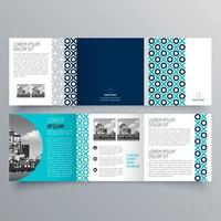 modèle de brochure à trois volets design géométrique minimaliste pour les entreprises et les entreprises. modèle de vecteur de brochure de concept créatif.