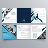 modèle de brochure à trois volets design géométrique minimaliste pour les entreprises et les entreprises. modèle de vecteur de brochure de concept créatif.