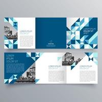 modèle de brochure à trois volets design géométrique minimaliste pour les entreprises et les entreprises. modèle de vecteur de brochure de concept créatif.