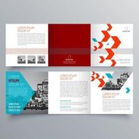 modèle de brochure à trois volets design géométrique minimaliste pour les entreprises et les entreprises. modèle de vecteur de brochure de concept créatif.