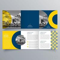 modèle de brochure à trois volets design géométrique minimaliste pour les entreprises et les entreprises. modèle de vecteur de brochure de concept créatif.