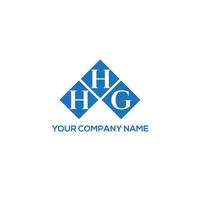 création de logo de lettre hhg sur fond blanc. hhg concept de logo de lettre initiales créatives. conception de lettre hhg. vecteur