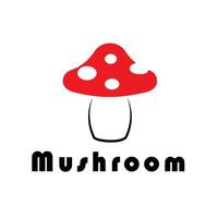 conception de vecteur de logo de champignon