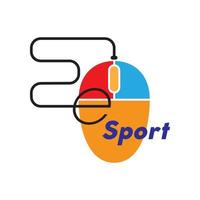conception de vecteur de logo e sport