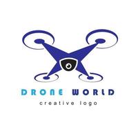 modèle à la mode de vecteur de logo de drone