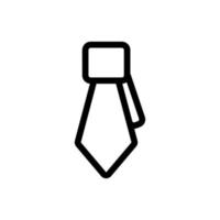 hommes cravate icône vecteur. illustration de symbole de contour isolé vecteur