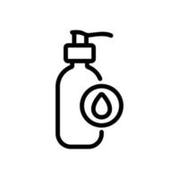 cosmétique à l'huile pour l'illustration vectorielle de l'icône de massage vecteur