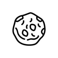 illustration vectorielle d'une icône de biscuit nutritif à l'avoine vecteur