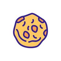 illustration vectorielle d'une icône de biscuit nutritif à l'avoine vecteur