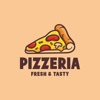 logo de pizzeria italienne graphique vectoriel illustartion de parfait pour la restauration rapide, café, restaurant.