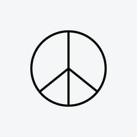 modèle de conception de logo vectoriel icône paix