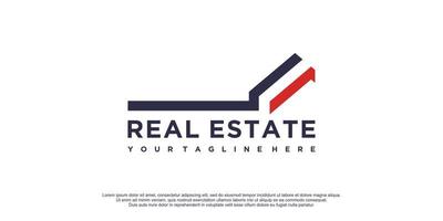 création de logo immobilier pour vecteur premium entreprise et construction