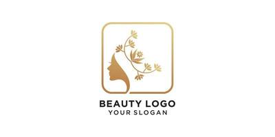 logo beauté avec vecteur premium concept moderne