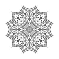 contour abstrait mandala, vecteur mandala clipart, mandalas ornementaux géométriques, motif d'ornement rond, page de coloriage florale gratuite de mandala, conception unique de modèles de relaxation de mandala