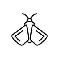 vecteur d'icône de taupe. illustration de symbole de contour isolé