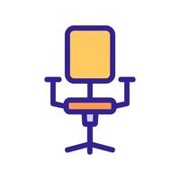 l'icône de la chaise de travail est un vecteur. illustration de symbole de contour isolé vecteur
