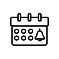 notez le vecteur d'icône d'événement. illustration de symbole de contour isolé