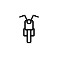 vecteur d'icône de moto. illustration de symbole de contour isolé
