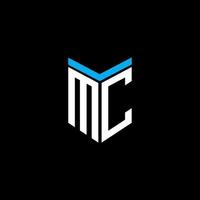 création de logo de lettre mc avec graphique vectoriel