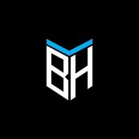 création de logo de lettre bh avec graphique vectoriel