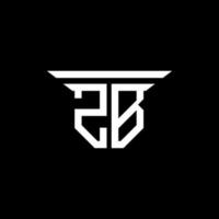 création de logo de lettre zb avec graphique vectoriel