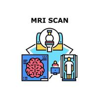 illustration vectorielle d'icône d'analyse irm vecteur