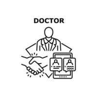médecin icône illustration vectorielle vecteur