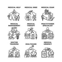 illustration vectorielle d'icône de concept de service médical vecteur