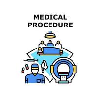 illustration vectorielle d'icône de procédure médicale vecteur