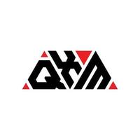 création de logo de lettre triangle qxm avec forme de triangle. monogramme de conception de logo triangle qxm. modèle de logo vectoriel triangle qxm avec couleur rouge. logo triangulaire qxm logo simple, élégant et luxueux. qxm