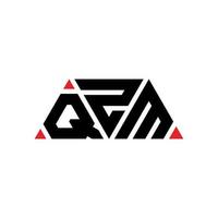 création de logo de lettre triangle qzm avec forme de triangle. monogramme de conception de logo triangle qzm. modèle de logo vectoriel triangle qzm avec couleur rouge. logo triangulaire qzm logo simple, élégant et luxueux. qzm