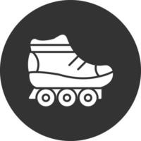 icône inversée de glyphe de skate vecteur