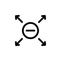 vecteur d'icône d'aimant. illustration de symbole de contour isolé