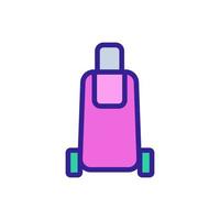 vecteur d'icône de voyage de bagages. illustration de symbole de contour isolé
