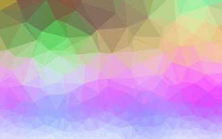 multicolore léger, motif polygonal vectoriel arc-en-ciel.
