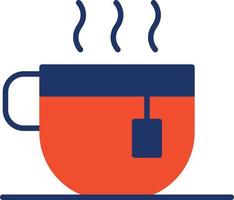 icône de couleur de tasse de thé vecteur