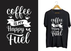 conception de t-shirt de typographie de café, conception d'artisanat svg de citations de café vecteur