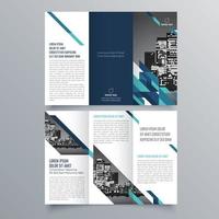 modèle de brochure à trois volets design géométrique minimaliste pour les entreprises et les entreprises. modèle de vecteur de brochure de concept créatif.