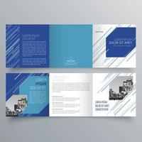 modèle de brochure à trois volets design géométrique minimaliste pour les entreprises et les entreprises. modèle de vecteur de brochure de concept créatif.